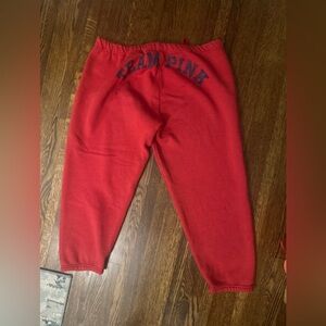 Team pink VS sweatpants size large